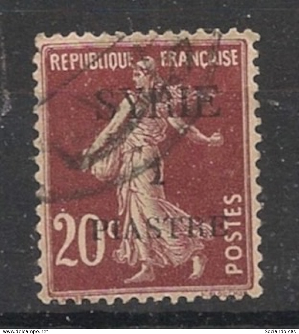 SYRIE - 1924 - N°YT. 109 - Type Semeuse 1pi Sur 20c Brun - Oblitéré / Used - Used Stamps