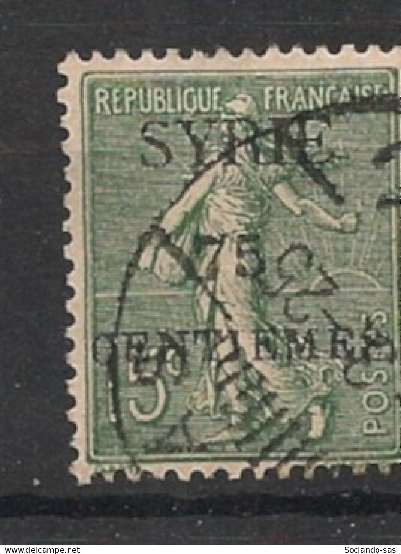 SYRIE - 1924 - N°YT. 108 - Type Semeuse 75c Sur 15c Vert-olive - Oblitéré / Used - Oblitérés