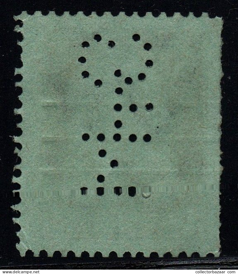Bavaria Bayern Perfin Stamp STM - Afgestempeld