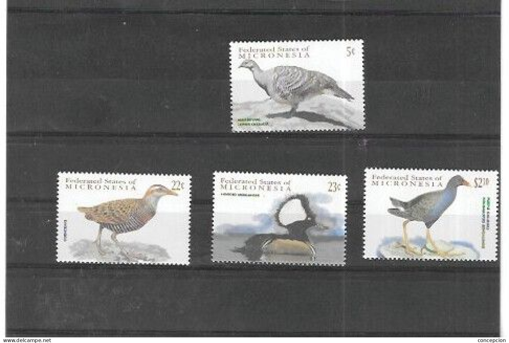 MICRONESIA Nº  1074 AL 1077 - Songbirds & Tree Dwellers