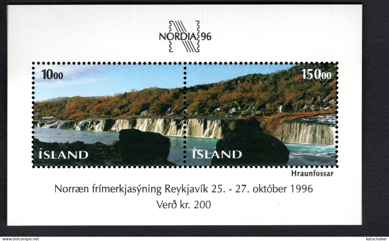 2021900066 1995 SCOTT 810 (XX)  POSTFRIS MINT NEVER HINGED - NORDIA 96 REYKJAVIK - Unused Stamps