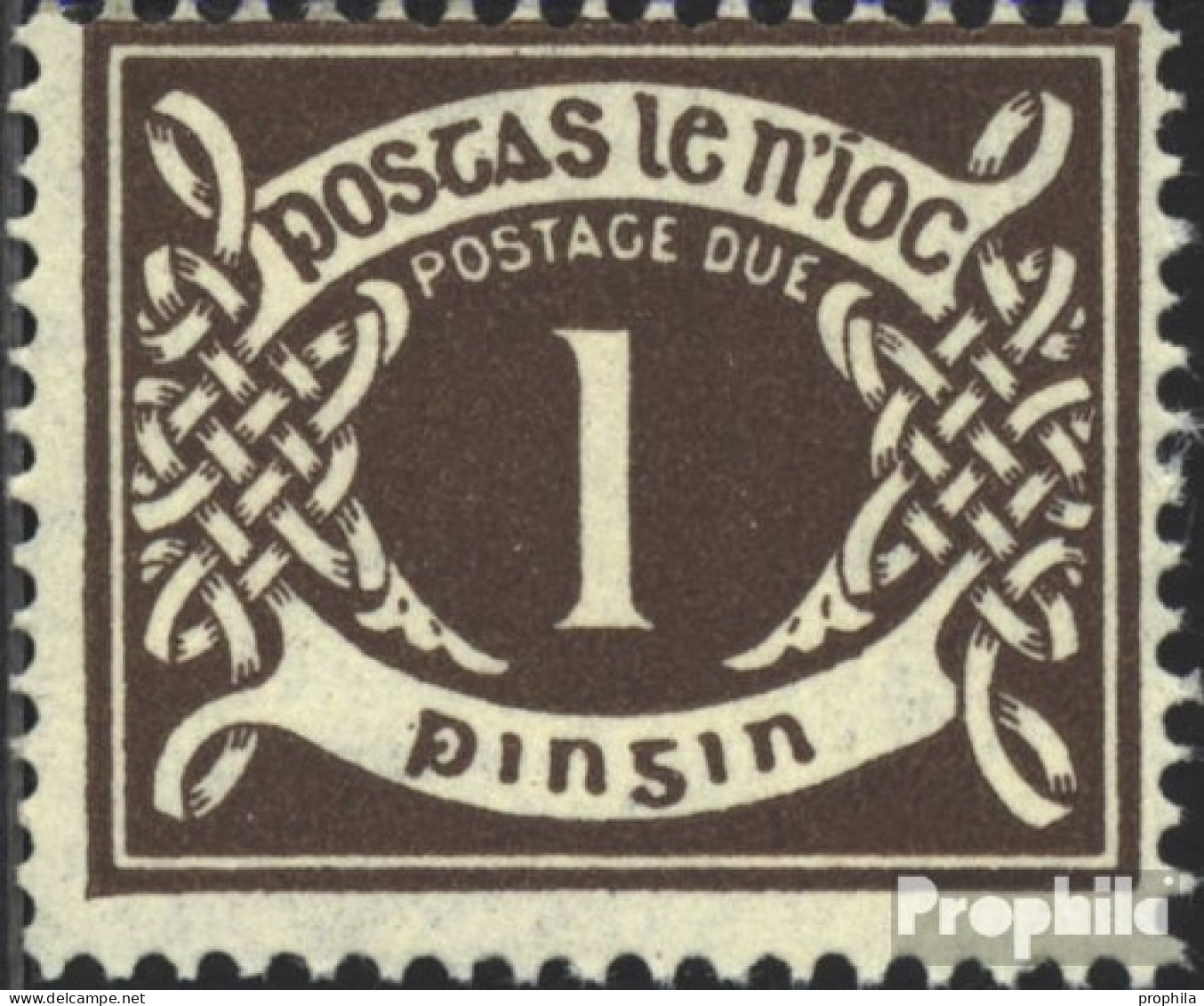 Irland P15Z Kopfstehendes Wasserzeichen Postfrisch 1971 Portomarken - Ongebruikt