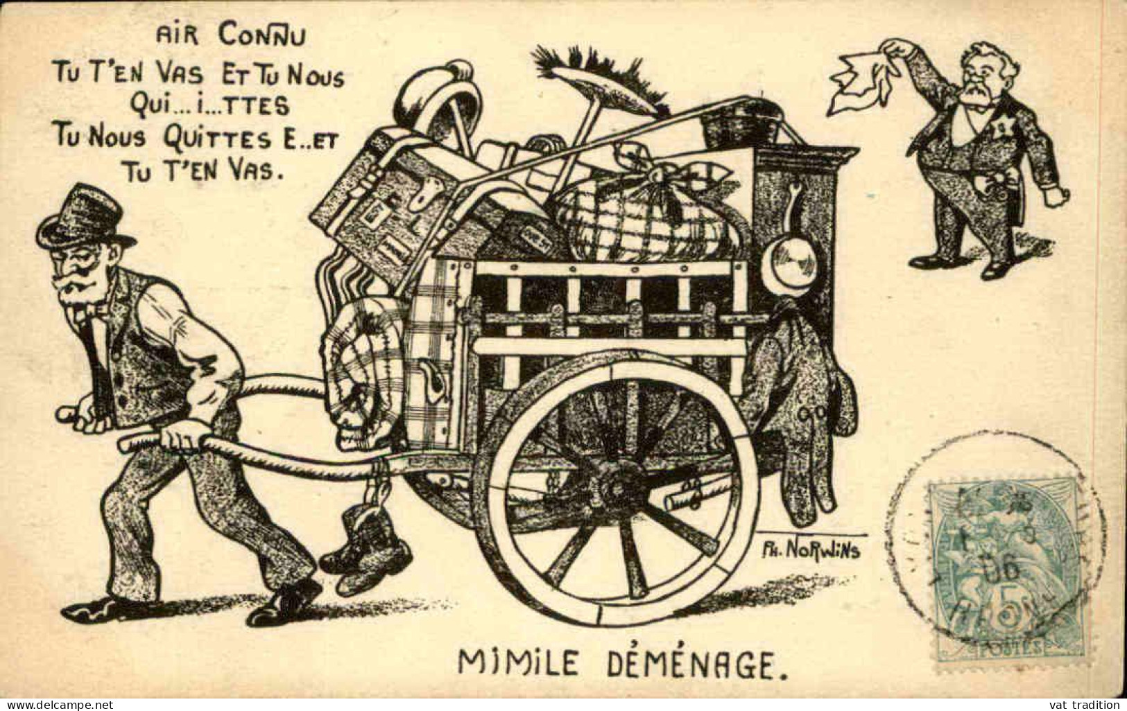 POLITIQUE -  Mimile Déménage - L 152296 - Satirisch