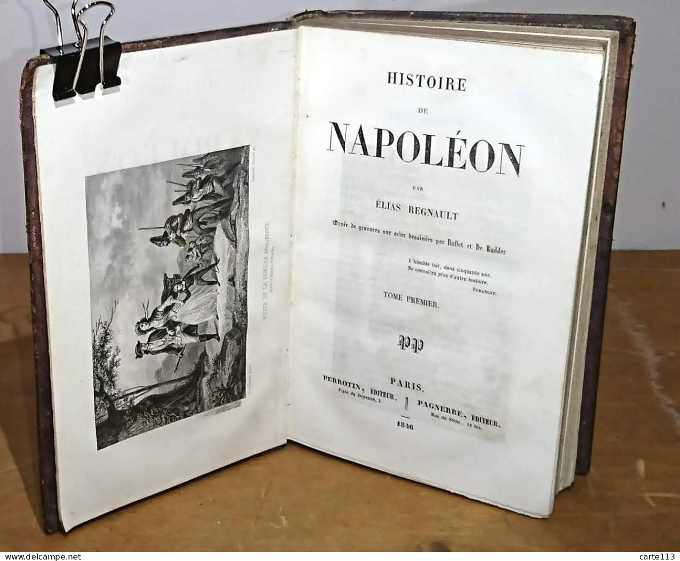 REGNAULT Elias - HISTOIRE DE NAPOLEON - TOME PREMIER - 1801-1900