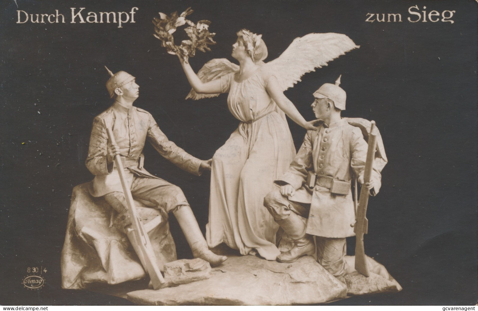 DURCH KAMPF. ZUM SIEG    FELDPOST. 17.         2 SCANS - Oorlog 1914-18