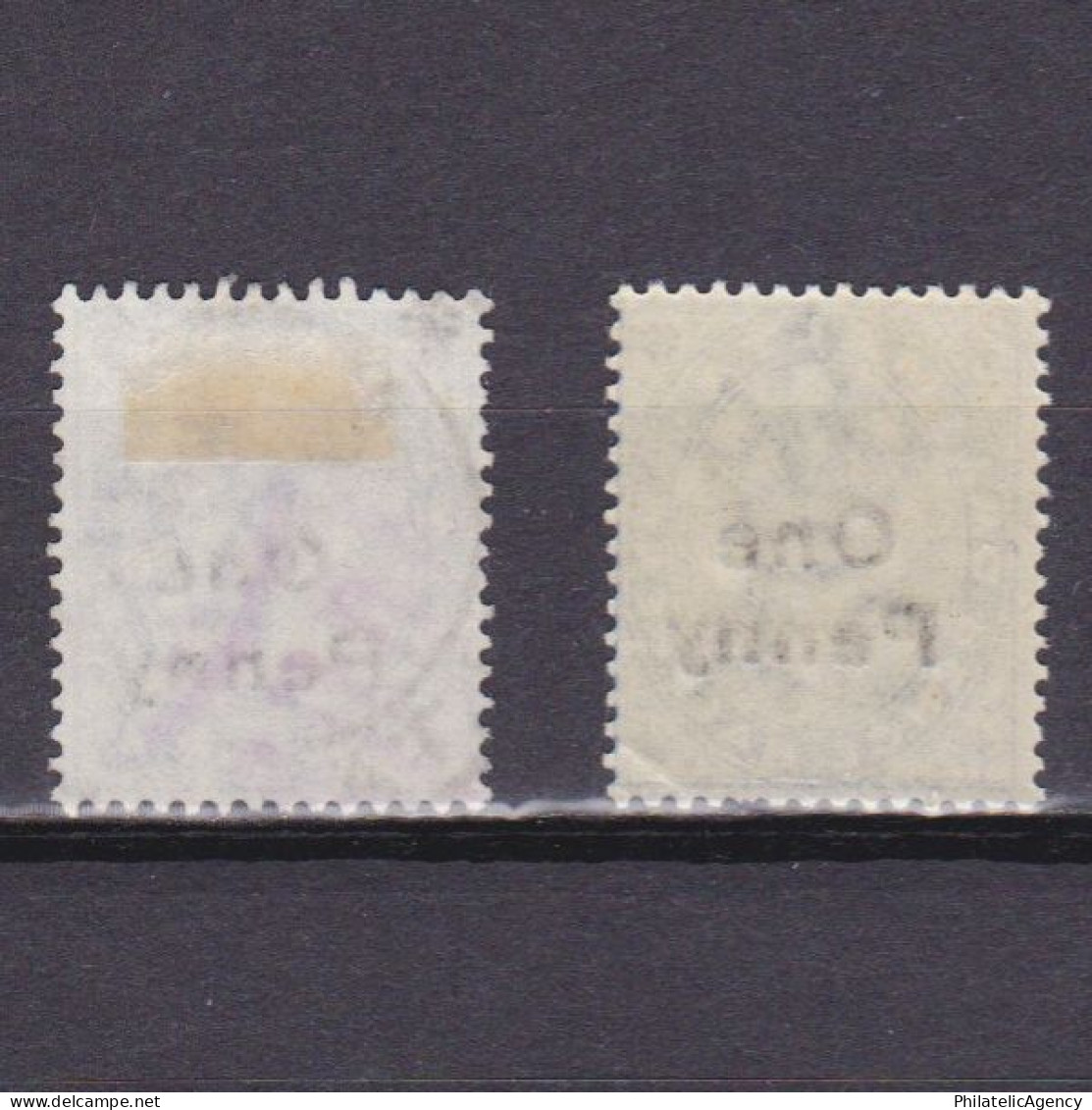 MALTA 1902, SG #36-37, Shades, MH/Used - Malta (...-1964)