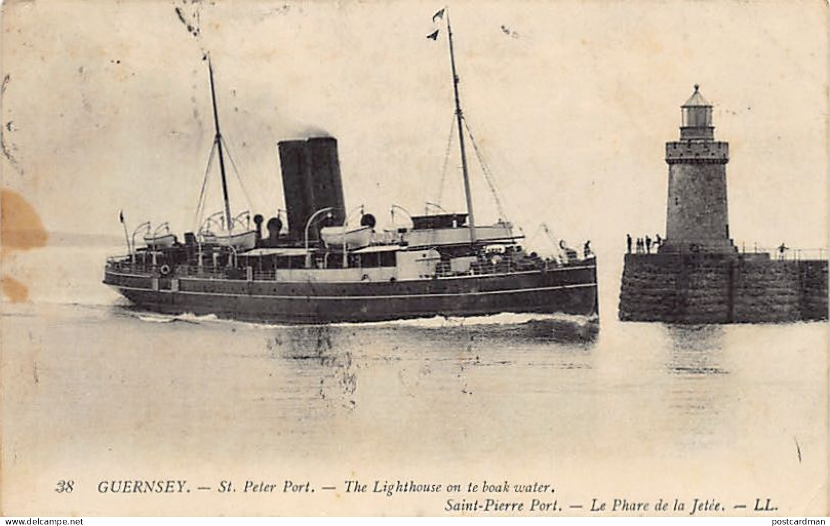 Guernsey - ST. PETER PORT - The Lighthouse - Publ. Levy L.L. 38 - Guernsey