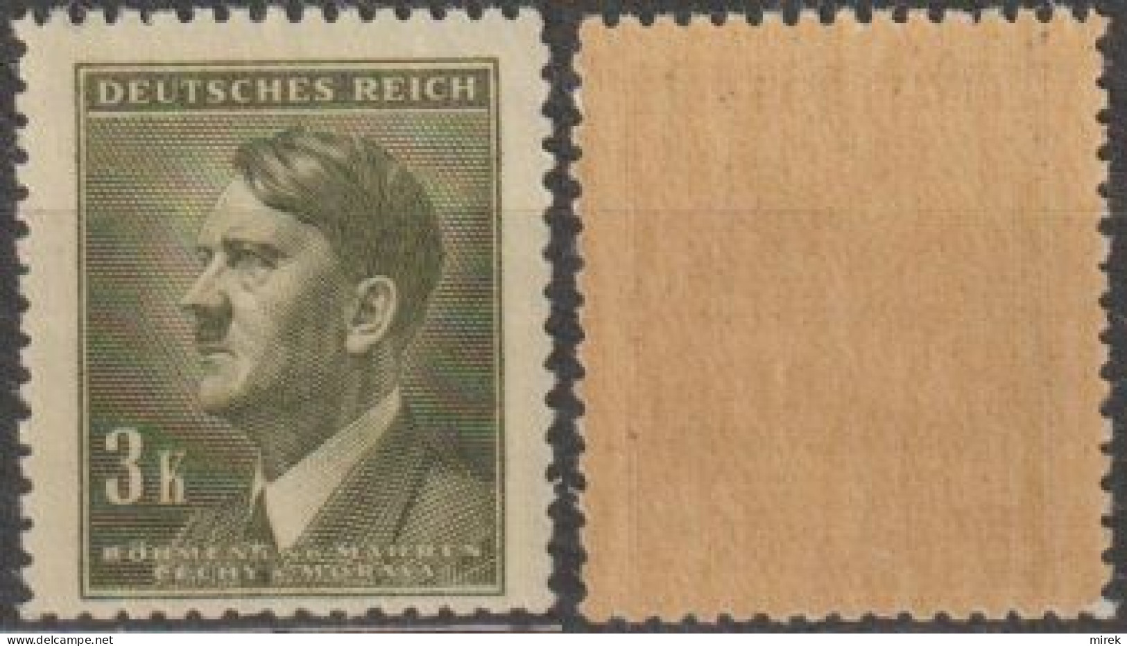 070/ Pof. 91, Dark Brown Gum - Unused Stamps