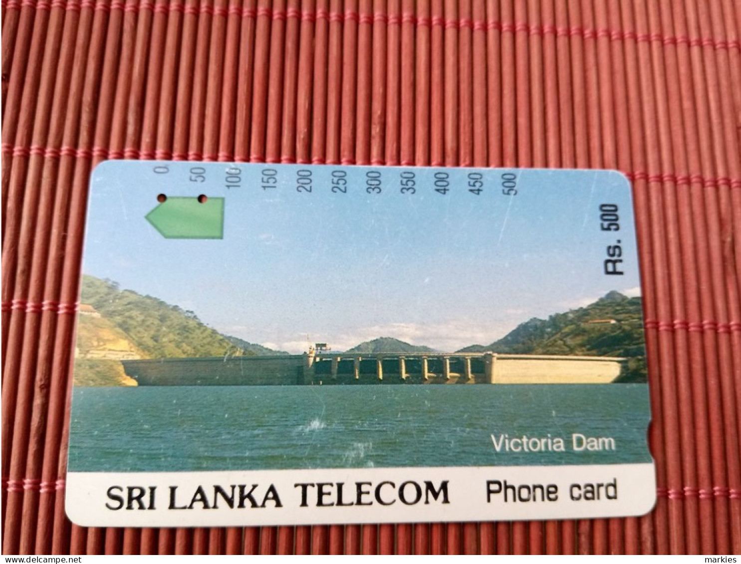 Phonecard Sri Lanka - Victoria Dam Used Rare - Sri Lanka (Ceylon)