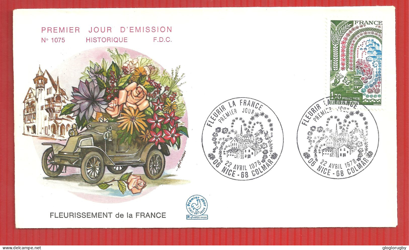 FDC FLEURISSEMENT DE LA FRANCE 22 4 1978 - 1970-1979