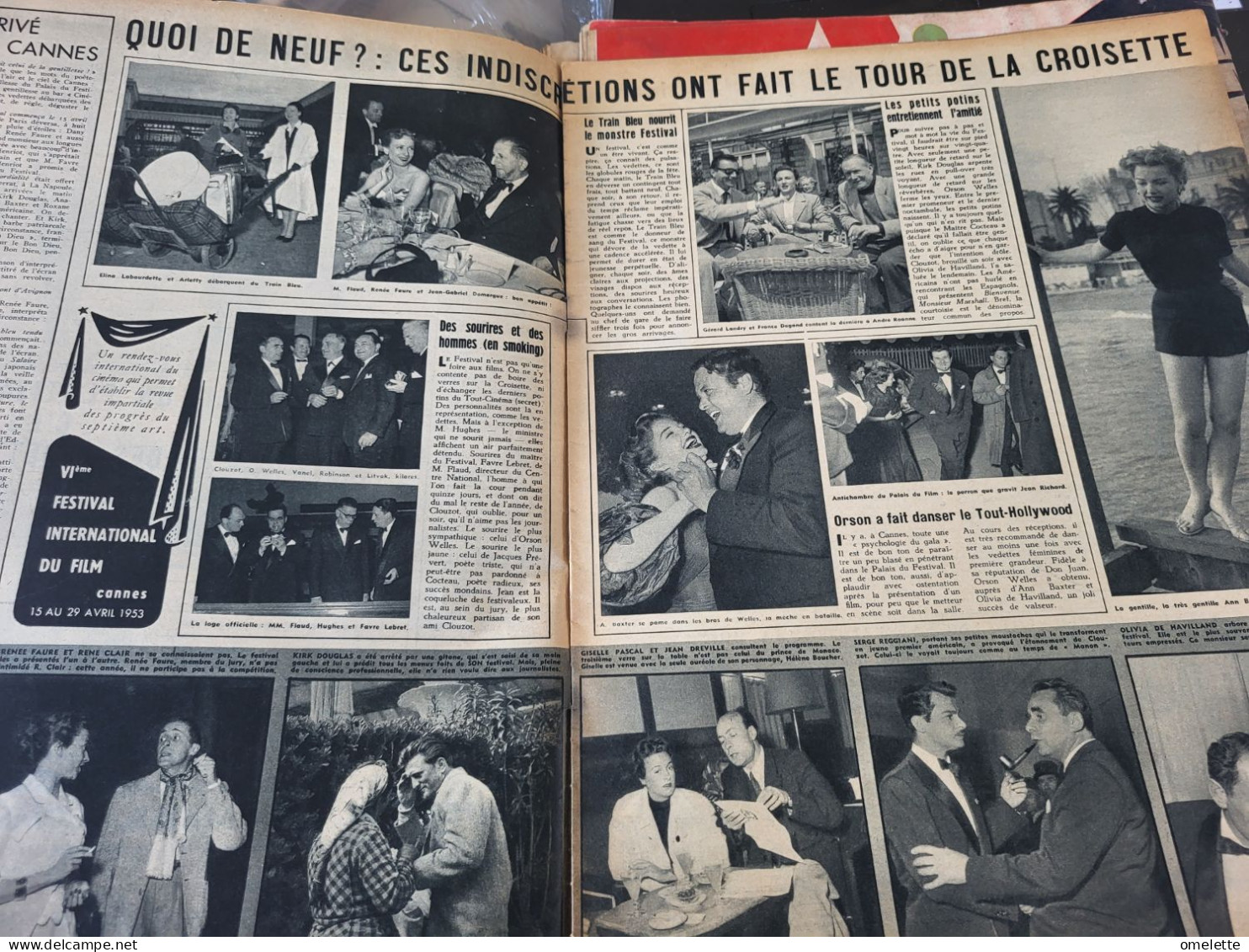 CINEMONDE 53/AVA GARDNER/FESTIVAL CANNES WELLES COCTEAU /ROGER NICOLAS/HARRY BAUR DUVIVIER/GENE KELLY FERNANDEL/ - Cinema