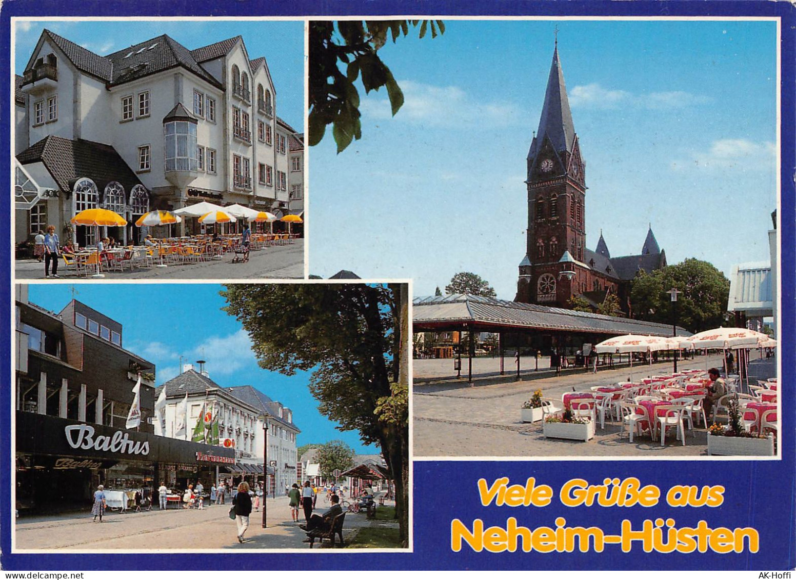 Neheim-Hüsten - Johannes-Kirche, Hotel, Fußgängerzone - Arnsberg
