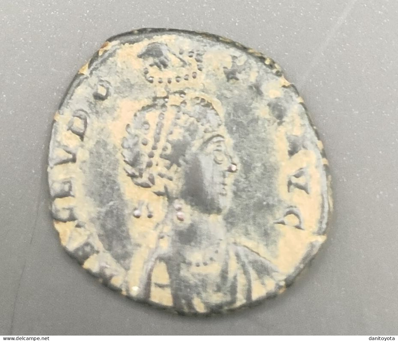 IMPERIO ROMANO. AÑO 401/403 D.C. AELIA EUDOXIA. NUMMUS. PESO 2,44 GR.  REF A/F - El Bajo Imperio Romano (363 / 476)