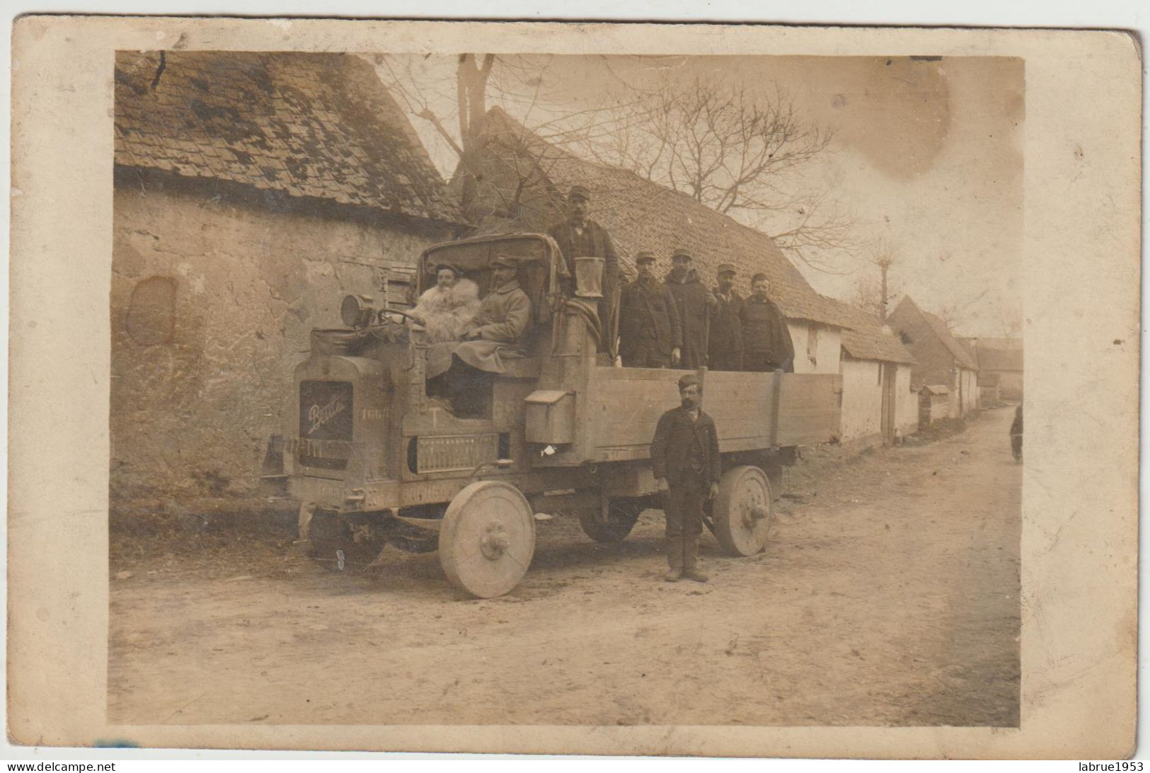 Camion  Militaire Berlier  Guerre 1914 -18  - Carte Photo - (G.2580) - Equipment