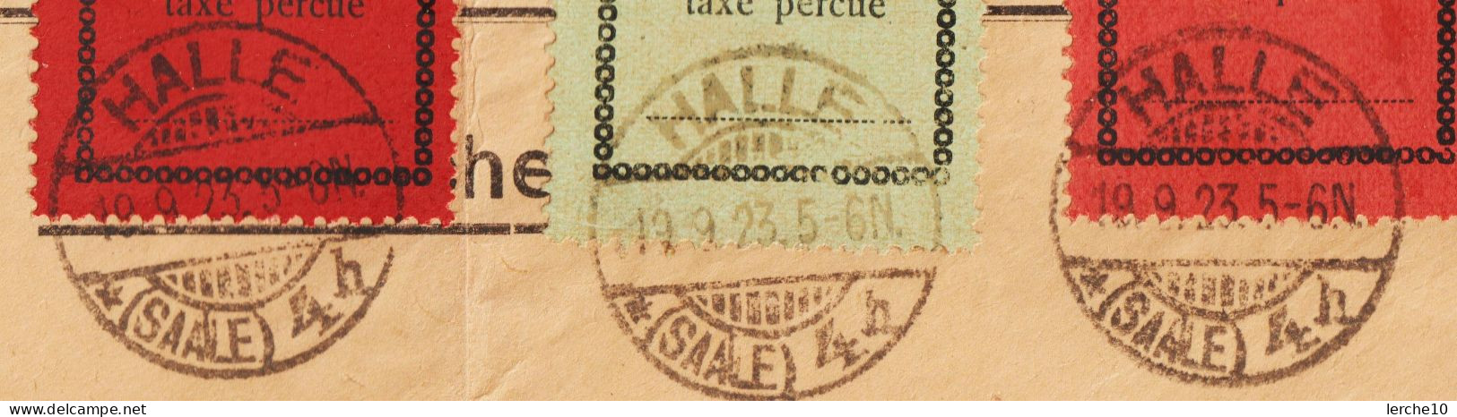 Lokalausgeben 1923 Halle, Einschreibenbrief Nach Luzern RRR  (0708) - Used Stamps