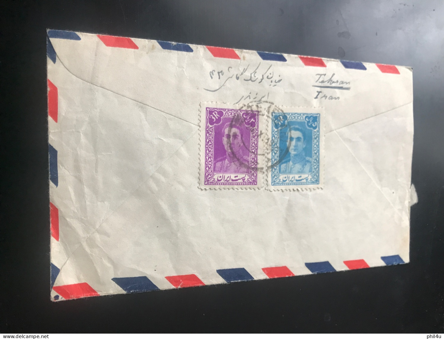 2 Iran Covers Looks Old Sent To England By Airmail See Photos - Iran