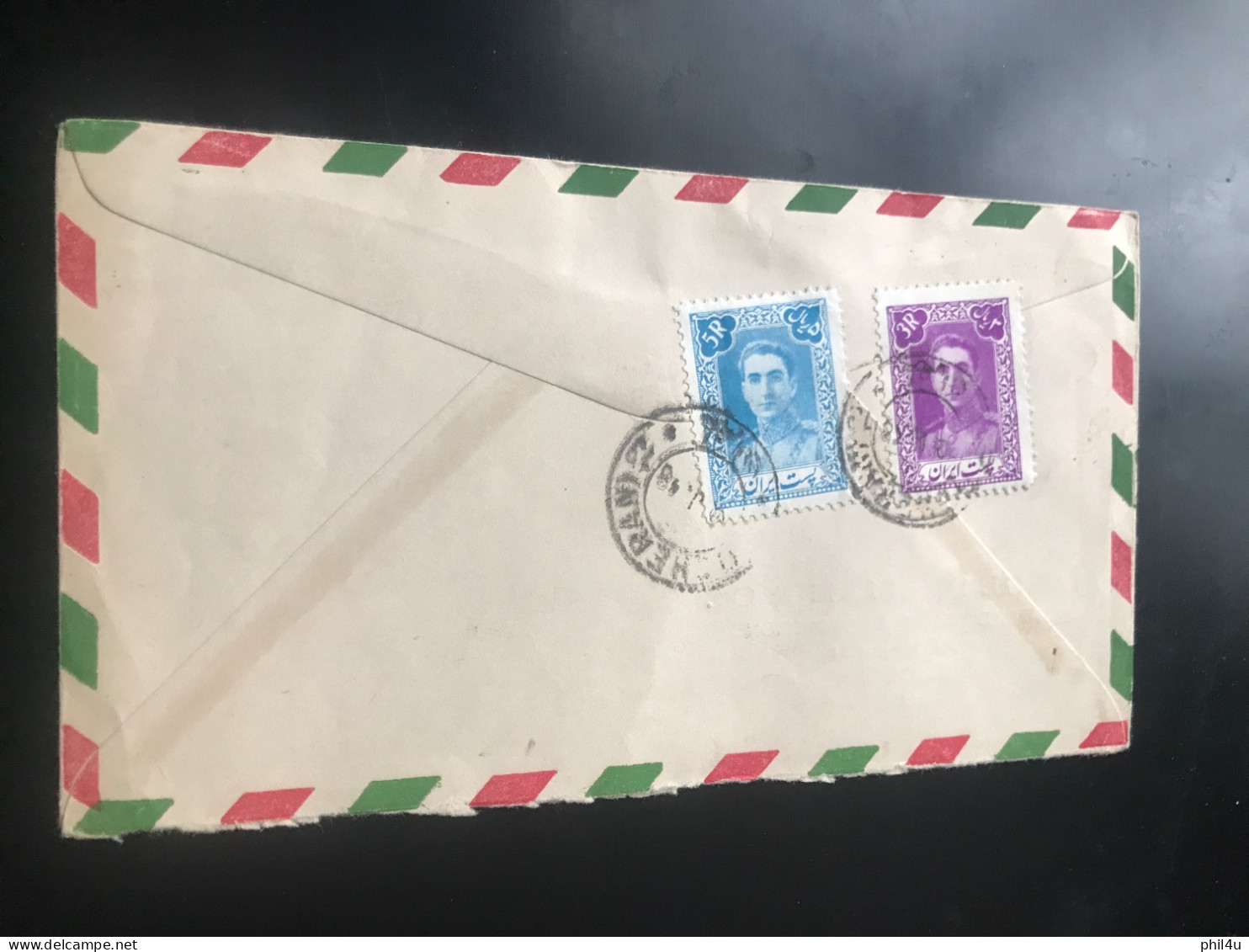 2 Iran Covers Looks Old Sent To England By Airmail See Photos - Irán