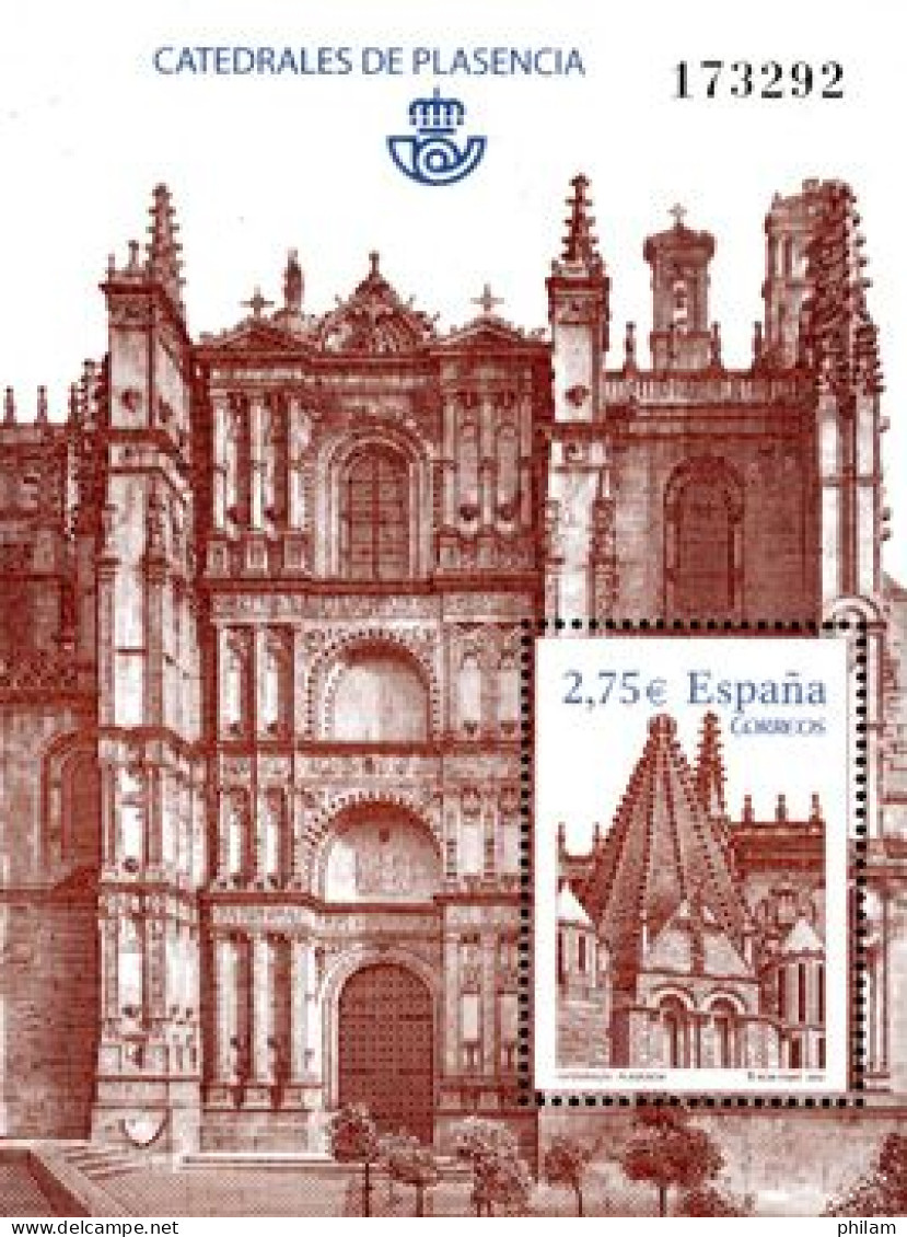 ESPAGNE 2010 - Cathédrale De Plasencia - 1 BF - Unused Stamps