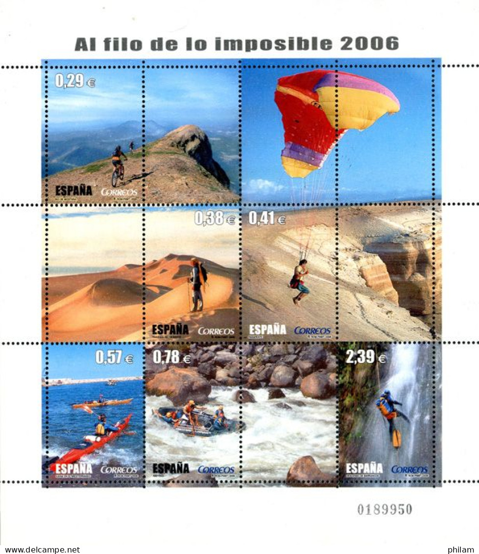 ESPAGNE 2006 - Sports à La Limite Du Possible - II - Feuillet - Nuevos