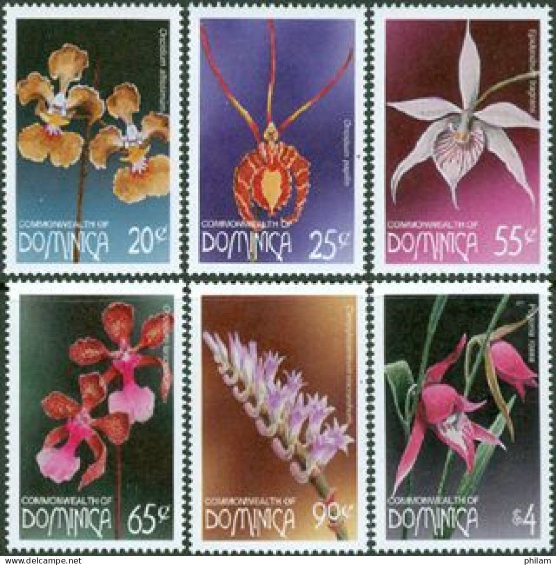 DOMINICA 1997 - Orchidées - 6 V. (oncidium Altissimum) - Orchideeën