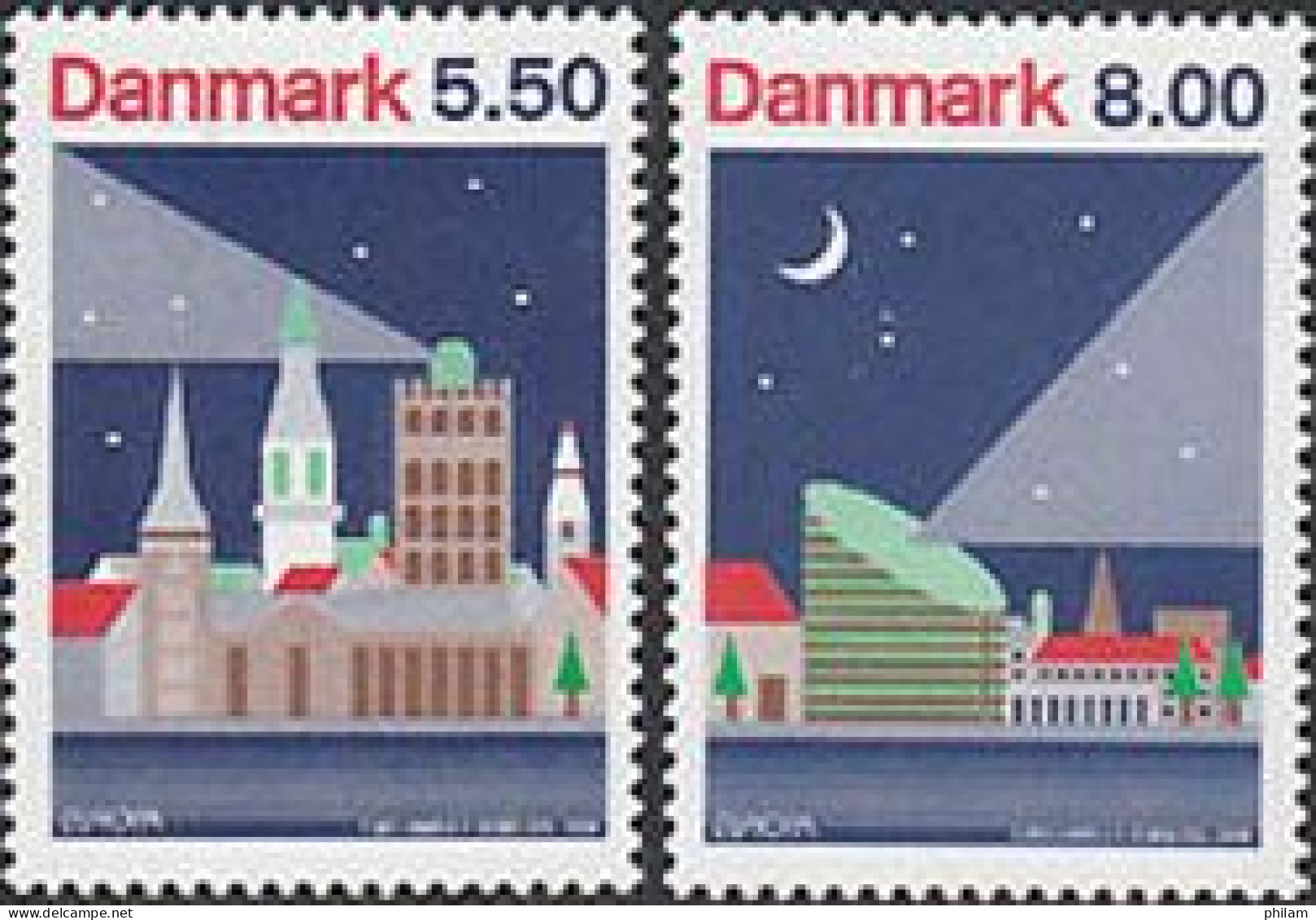 DANEMARK 2009 - Europa - L'astronomie - 2 V. - Neufs