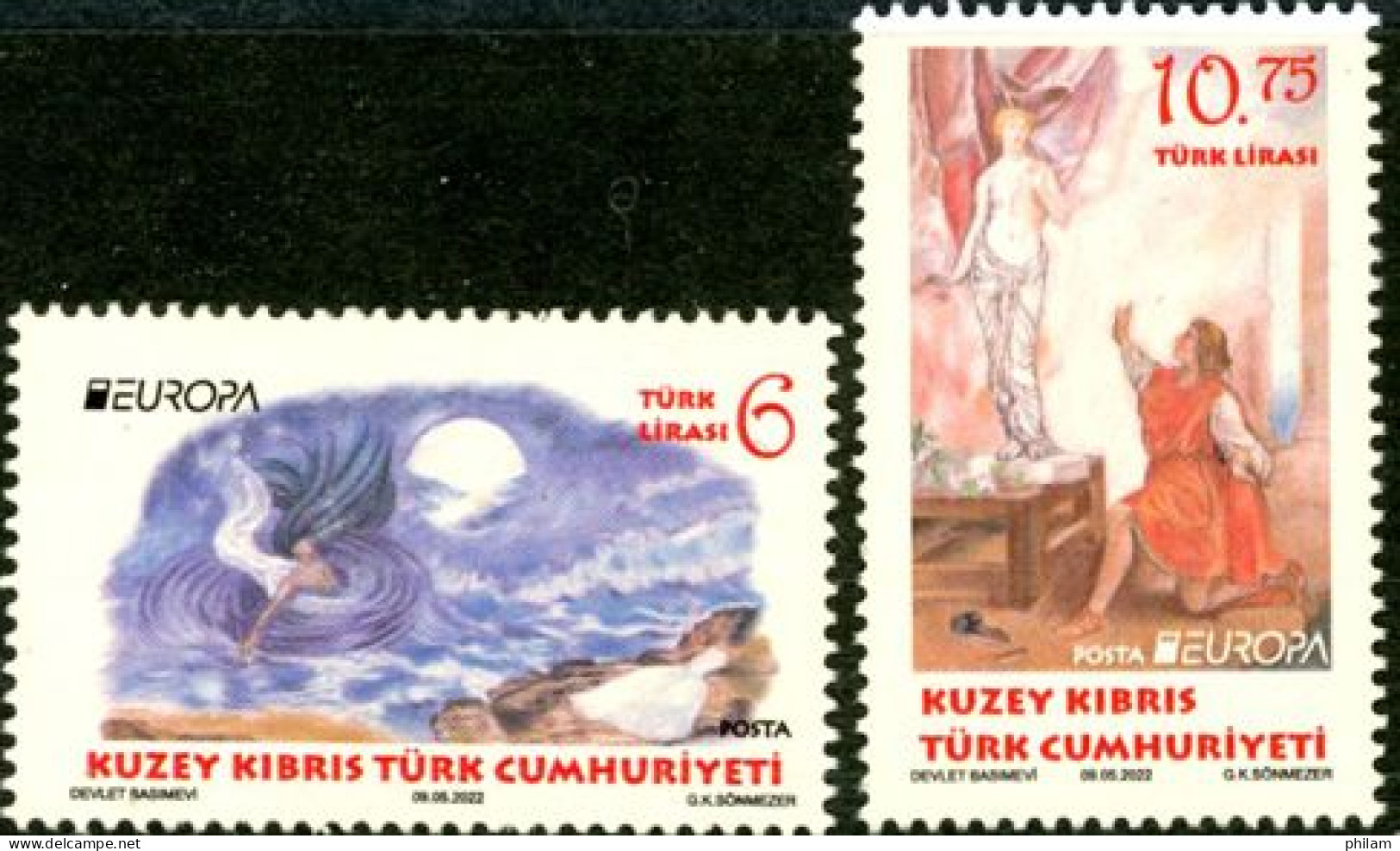 Chypre Turc 2022 - Europa - Mythes Et Légendes - 2 V. - Unused Stamps