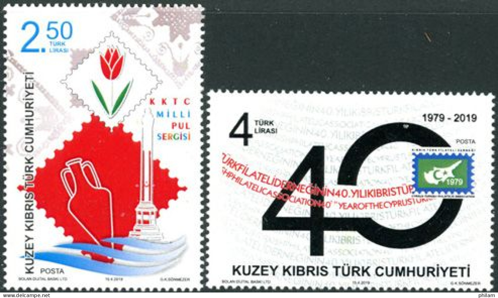 CHYPRE TURC 2019 - Evènements Philatéliques - 2 V. - Unused Stamps