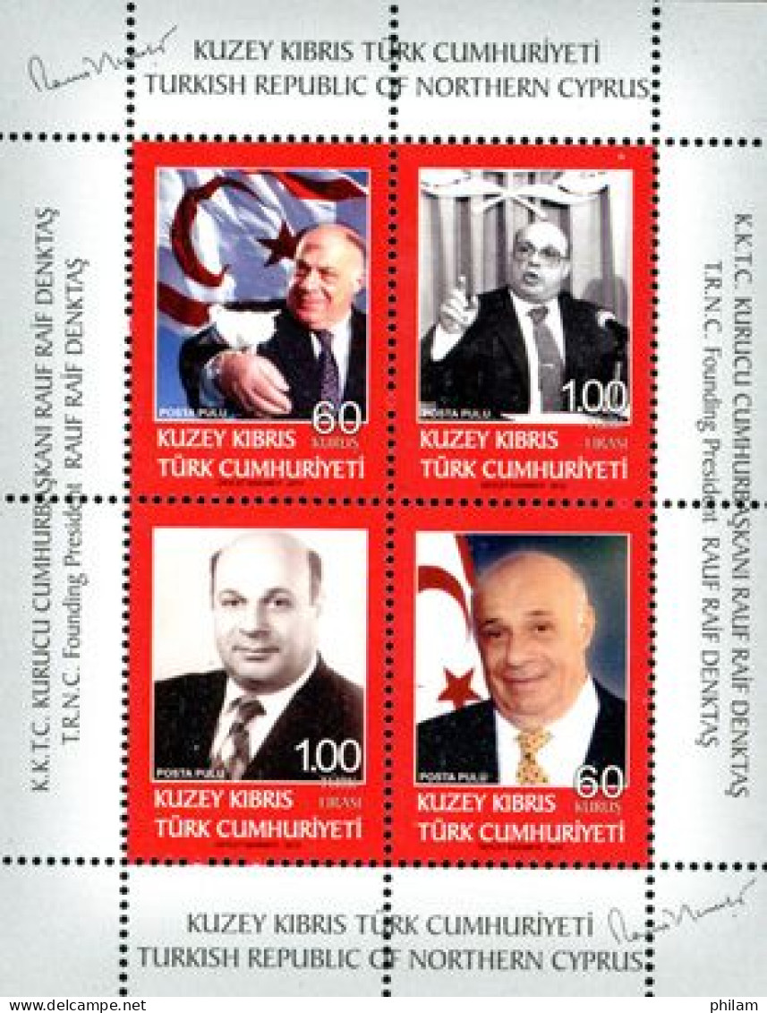 CHYPRE TURC 2012 - Président Fondateur Rauf Raif Denktas - BF - Unused Stamps