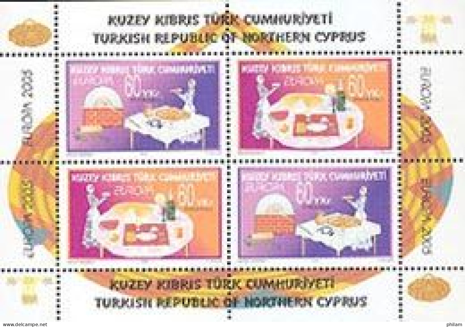 CHYPRE TURC 2005 - Europa - La Gastronomie - BF - Unused Stamps