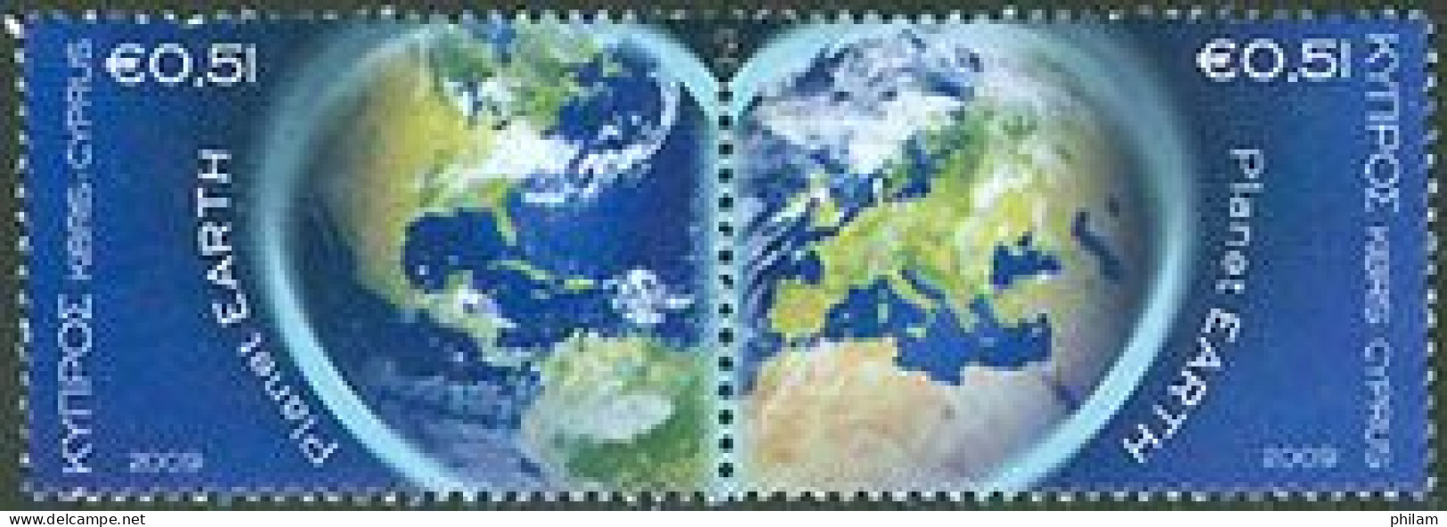 CHYPRE GREC 2009 - Planète Terre - 2 V. - Unused Stamps
