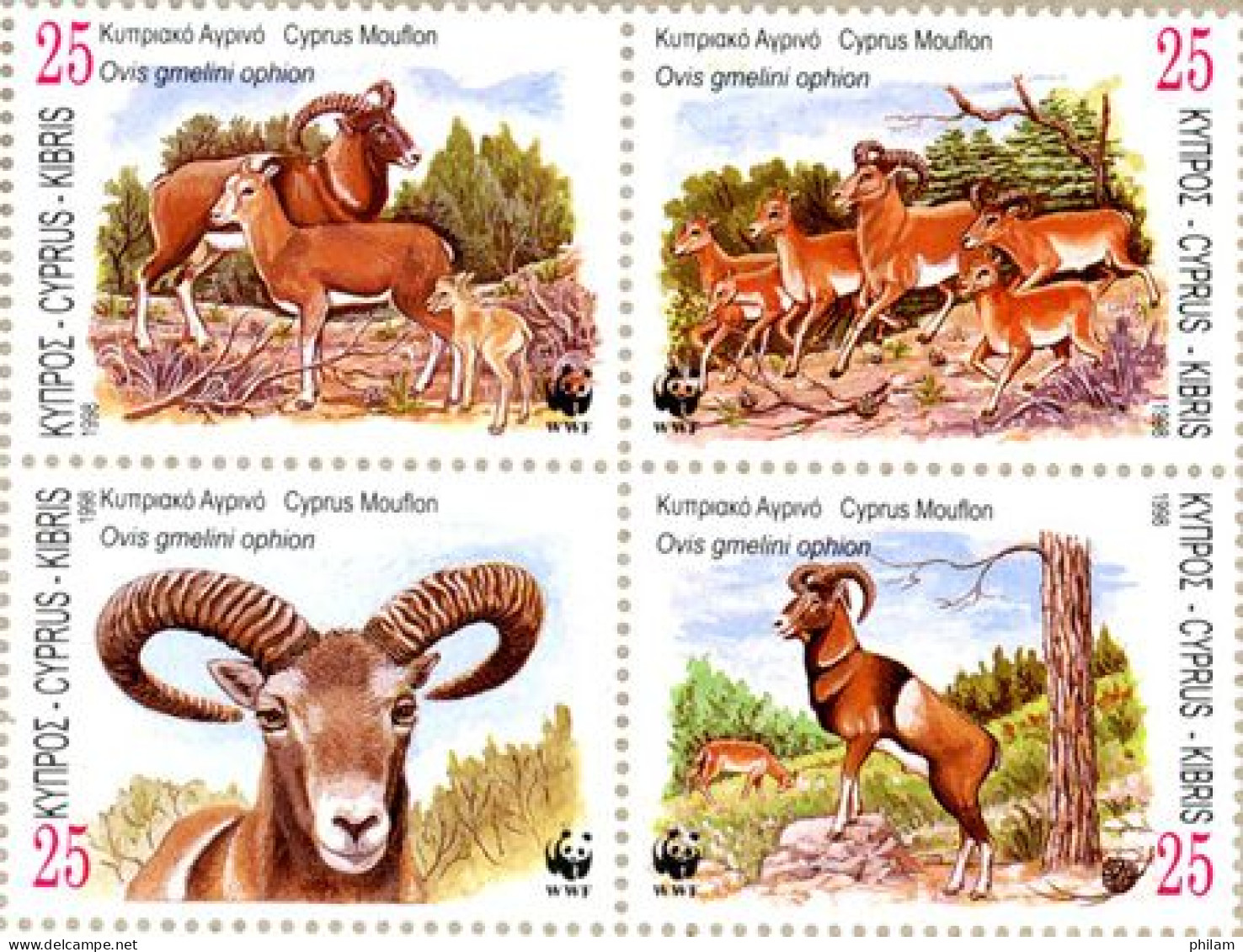 CHYPRE GREC - W.W.F. - Le Mouflon De Chypre - Unused Stamps