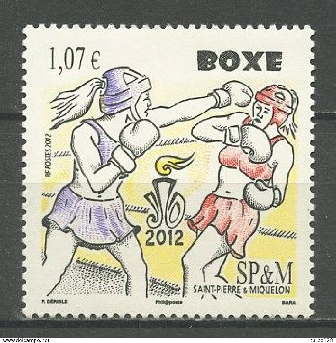SPM MIQUELON 2012 N° 1050 ** Neuf MNH Superbe C 4.30 € Sports JO 2012 Boxe Féminine - Unused Stamps
