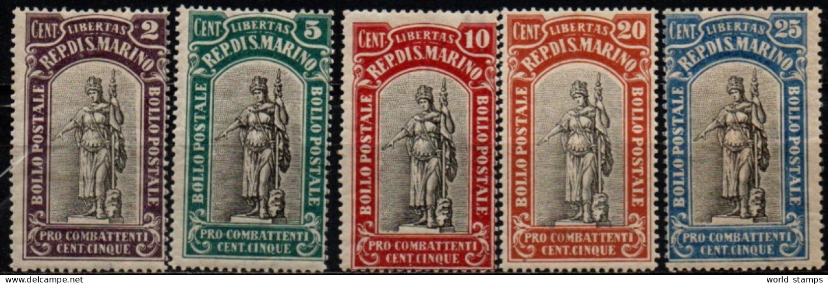 SAINT-MARIN 1918 * - Unused Stamps