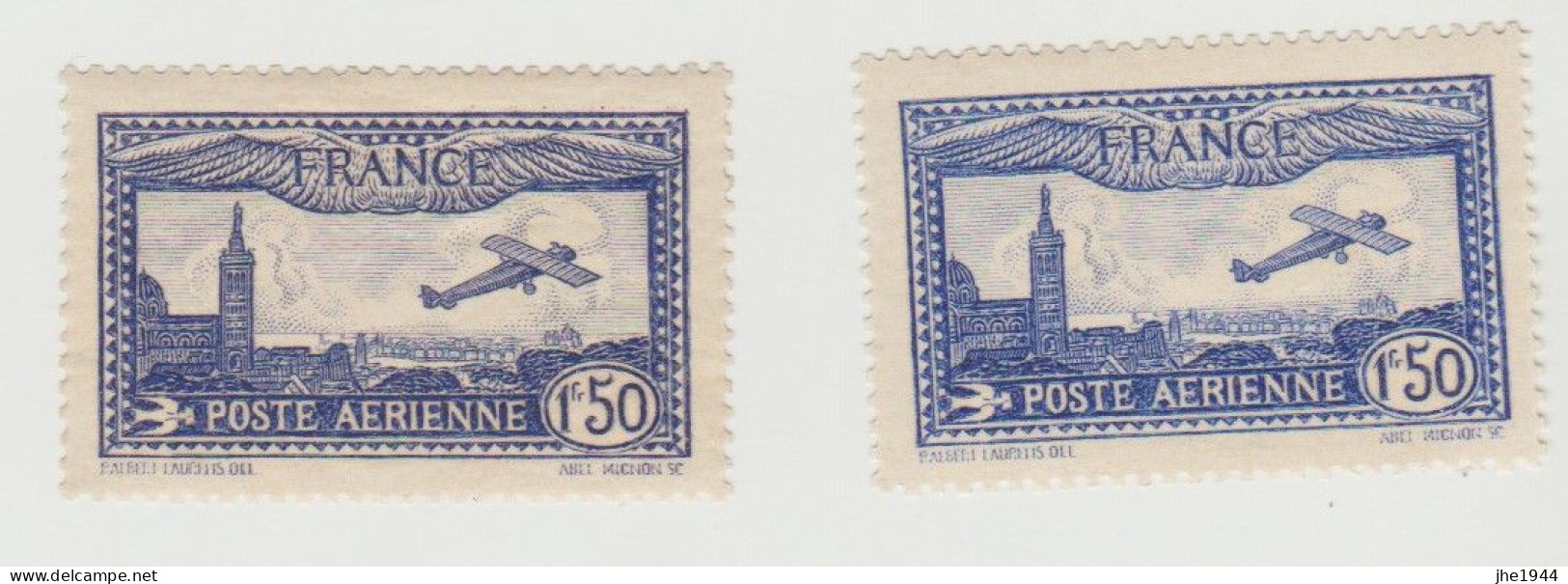 France Poste Aerienne N° 6a ** Et 6b ** Avion Surveillant Marseille - 1927-1959 Postfris