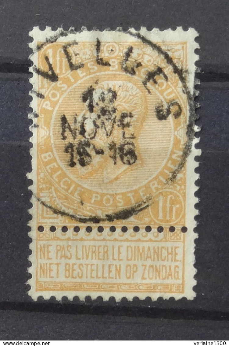 65 Avec Belle Oblitération Nivelles - 1893-1907 Armoiries