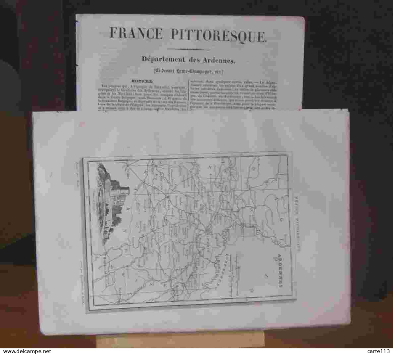 - LA FRANCE PITTORESQUE - DEPARTEMENT DES ARDENNES CI DEVANT HAUTE CHAM - 1801-1900