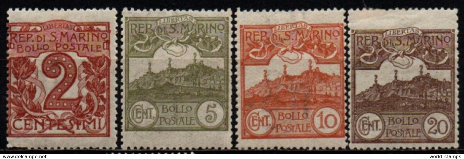 SAINT-MARIN 1921-2 * - Unused Stamps