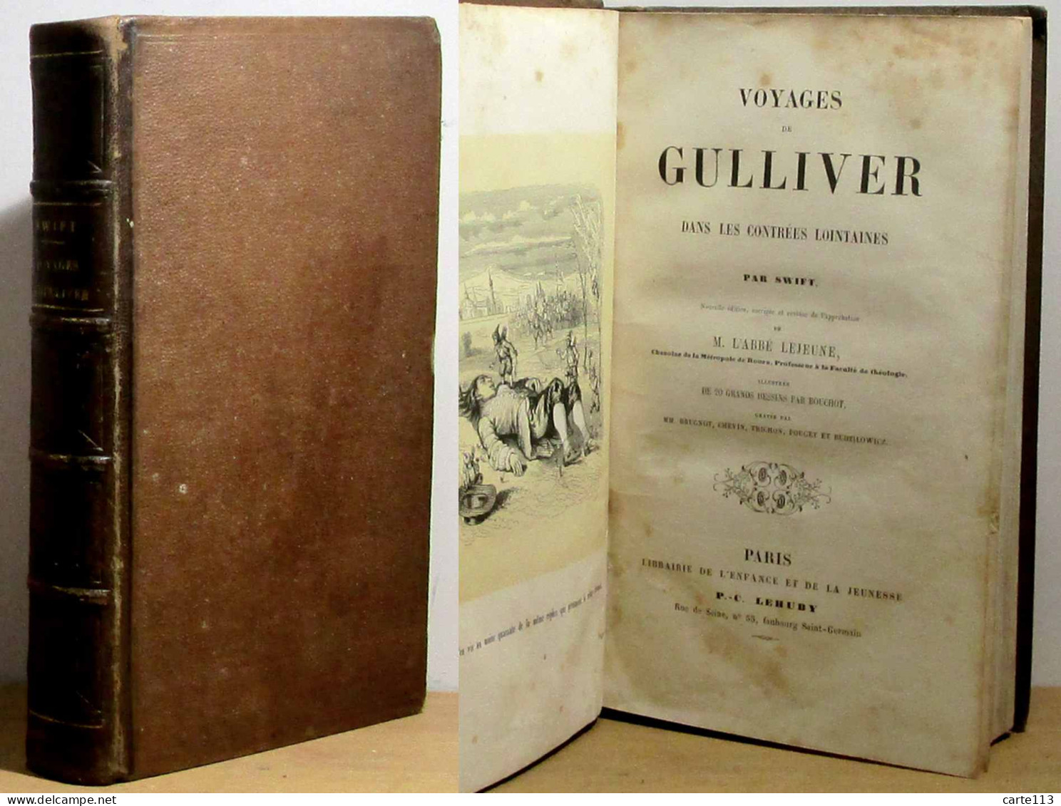 SWIFT  Jonathan - VOYAGES DE GULLIVER DANS DES CONTREES LOINTAINES - 1801-1900