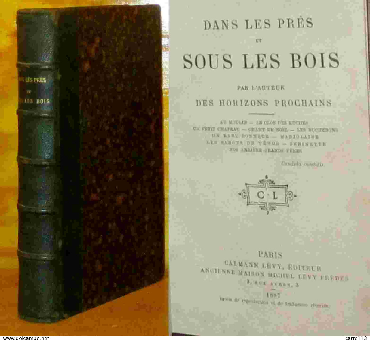 GASPARIN Valerie De - DANS LES PRES ET SOUS LES BOIS - 1801-1900