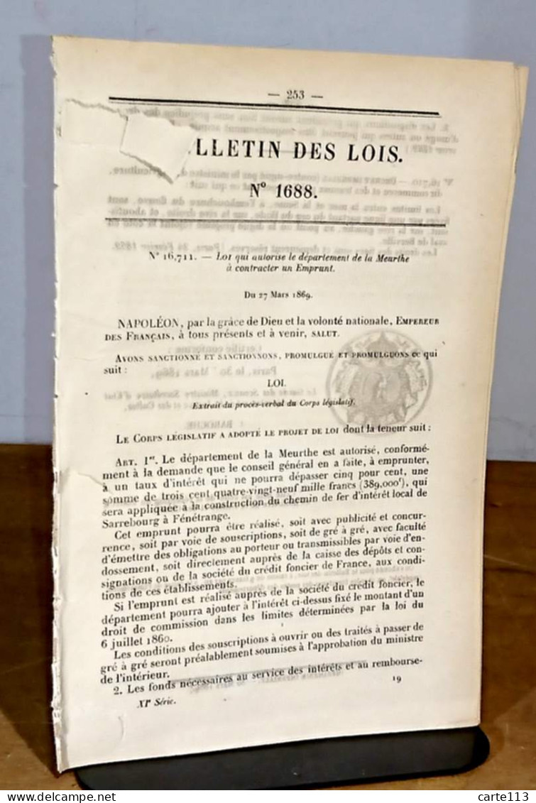 COLLECTIF  - SERVICE DE TOUAGE SUR CHAINE NOYEE DANS LA LOIRE - BULLETIN DES LOIS - 1801-1900