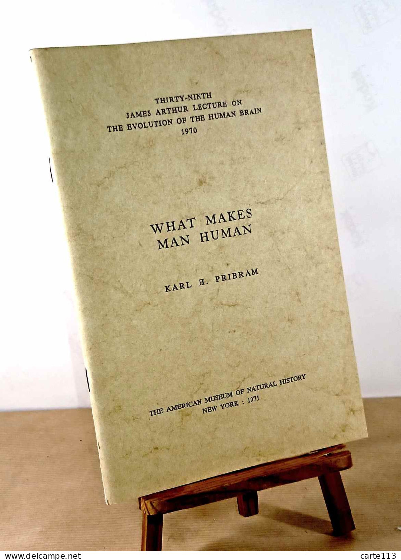 PRIBRAM Karl - WHAT MAKES MAN HUMAN - Autres & Non Classés