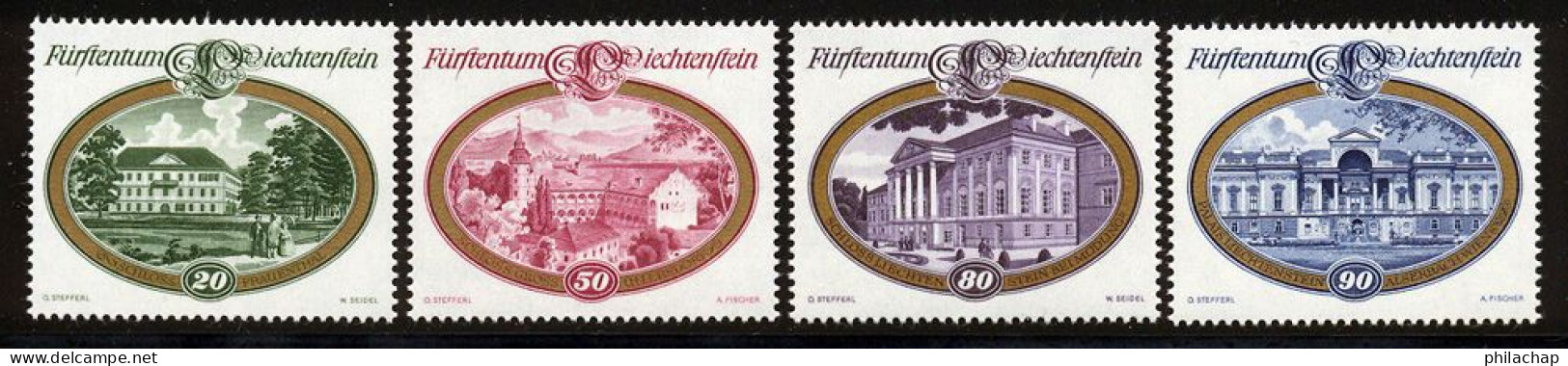 Liechtenstein 1977 Yvert 621 / 624 ** TB - Unused Stamps