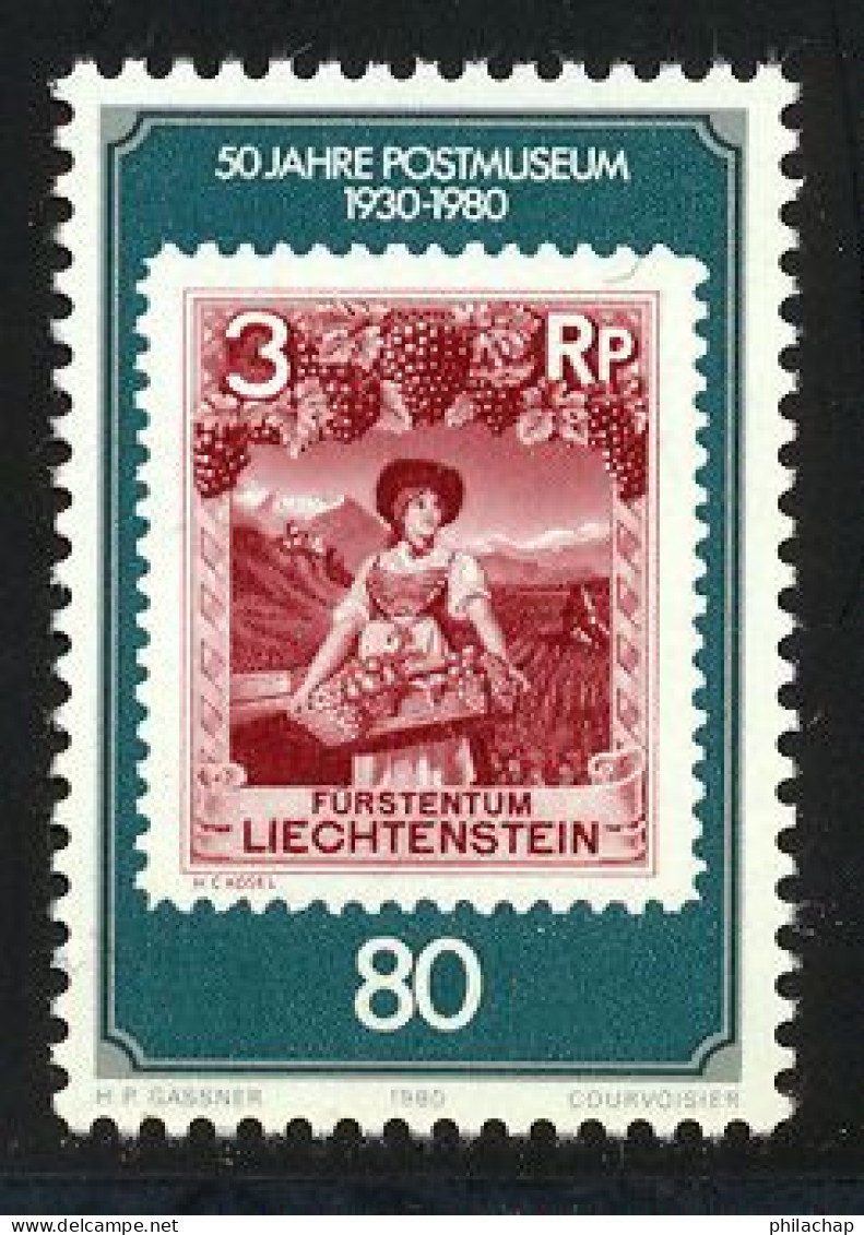 Liechtenstein 1980 Yvert 691 ** TB Bord De Feuille - Neufs