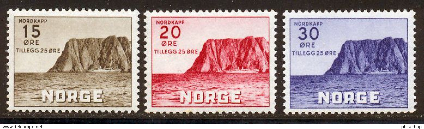 Norvege 1943 Yvert 246 / 248 ** TB - Nuovi