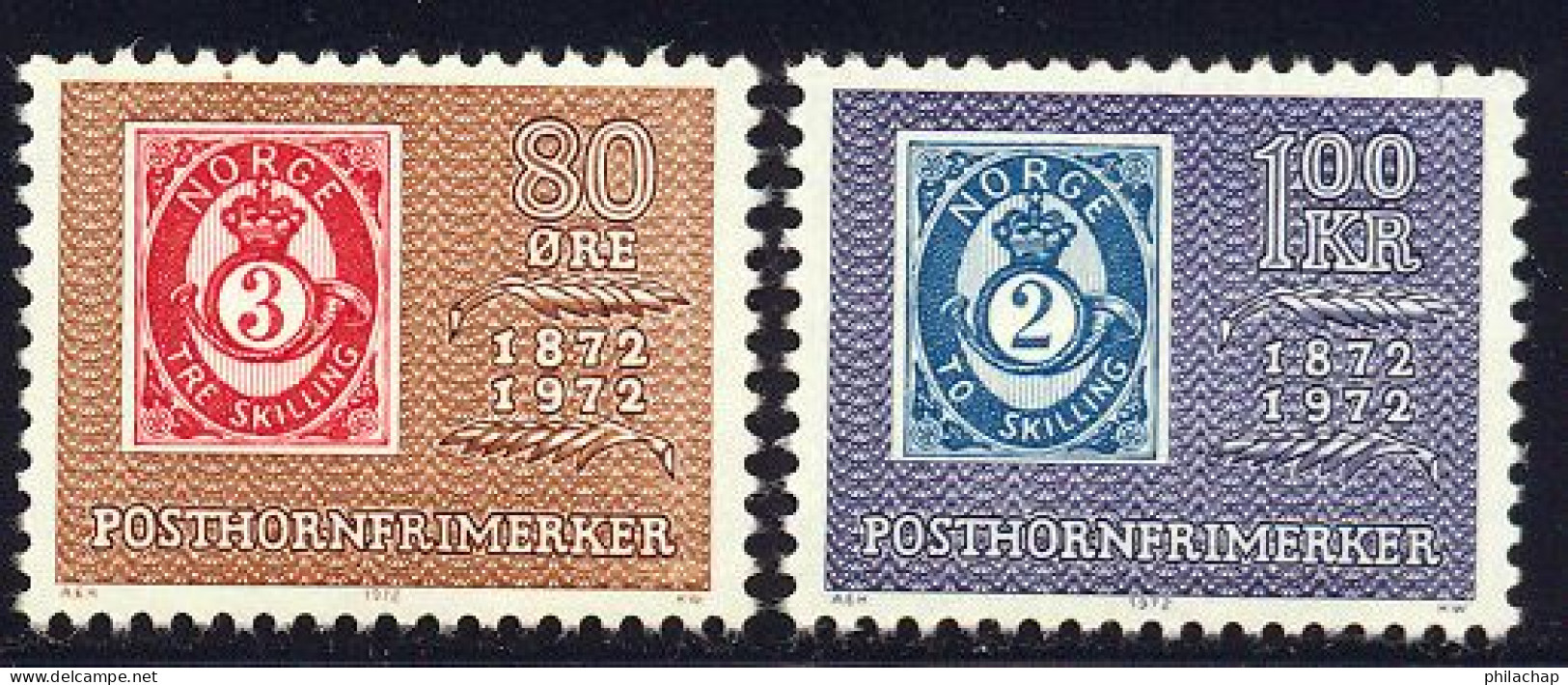 Norvege 1972 Yvert 596 / 597 ** TB - Unused Stamps