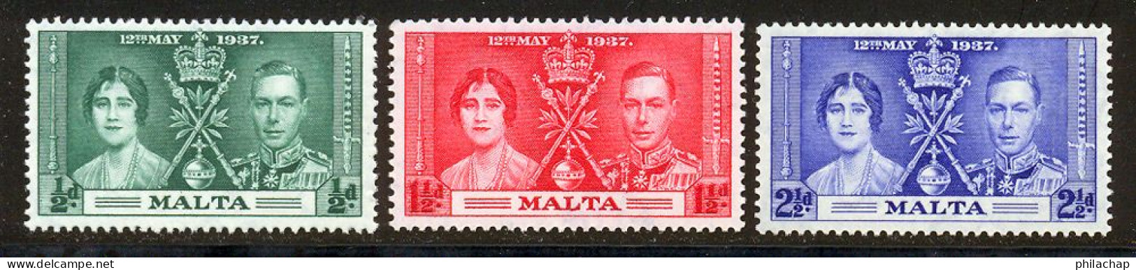 Malte 1937 Yvert 175 / 177 ** TB - Malta