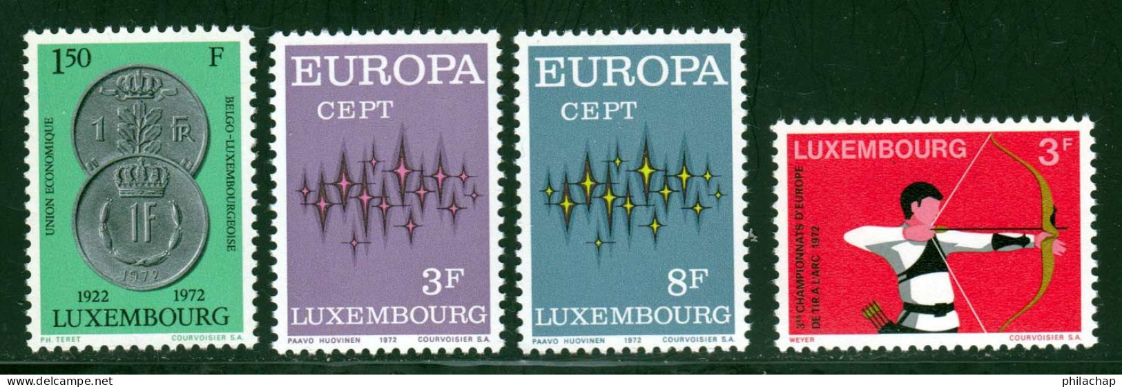 Luxembourg 1972 Yvert 795 / 798 ** TB - Unused Stamps