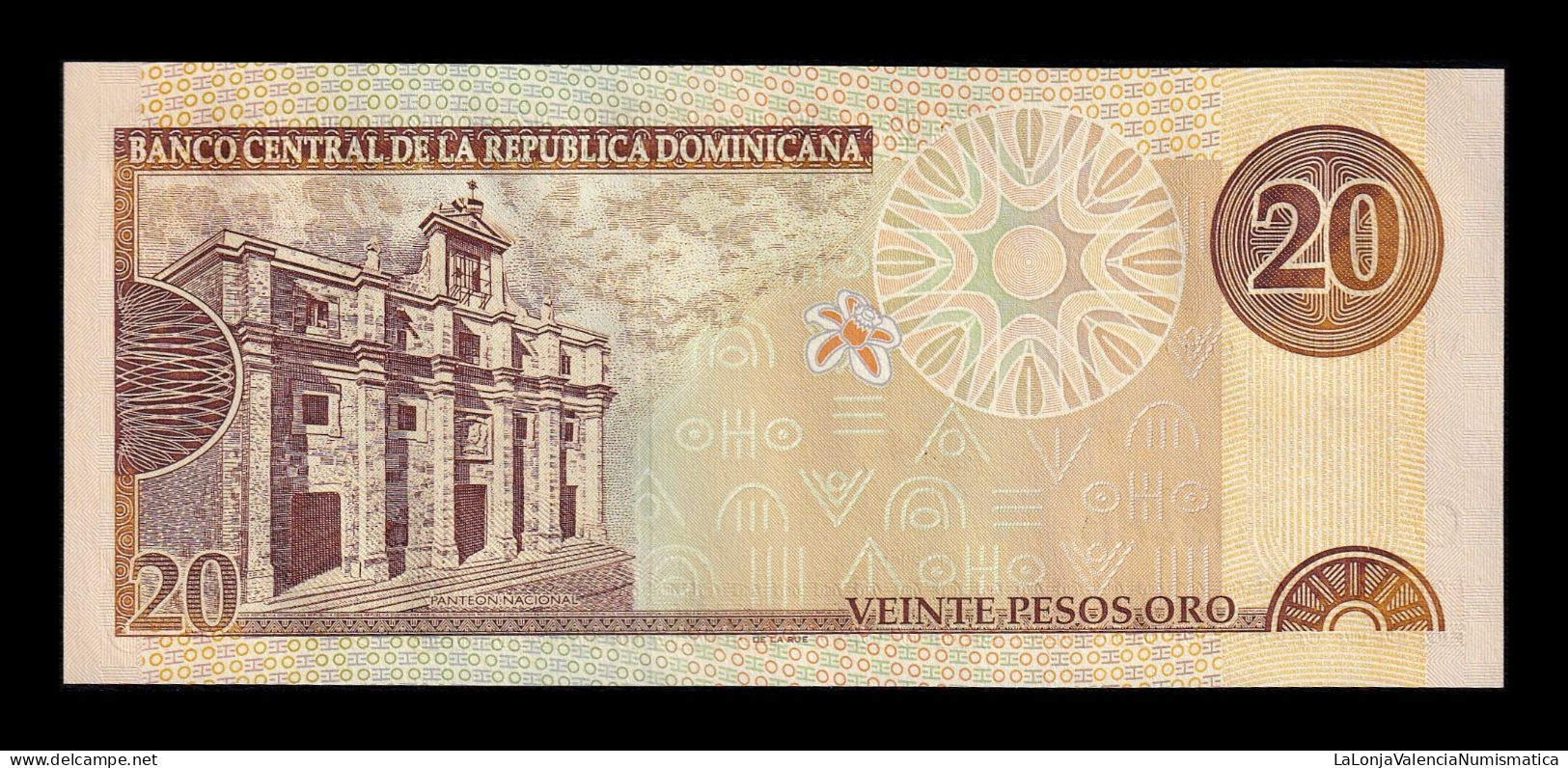 República Dominicana 20 Pesos Oro 2001 Pick 169a Sc Unc - Dominikanische Rep.
