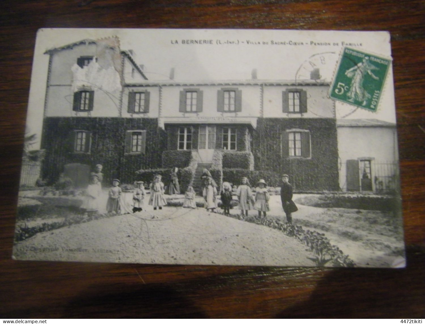 CPA - La Bernerie (44) - Villa Du Sacré Coeur - Pension De Famille - Animation - 1910 - SUP (HW 36) - La Bernerie-en-Retz