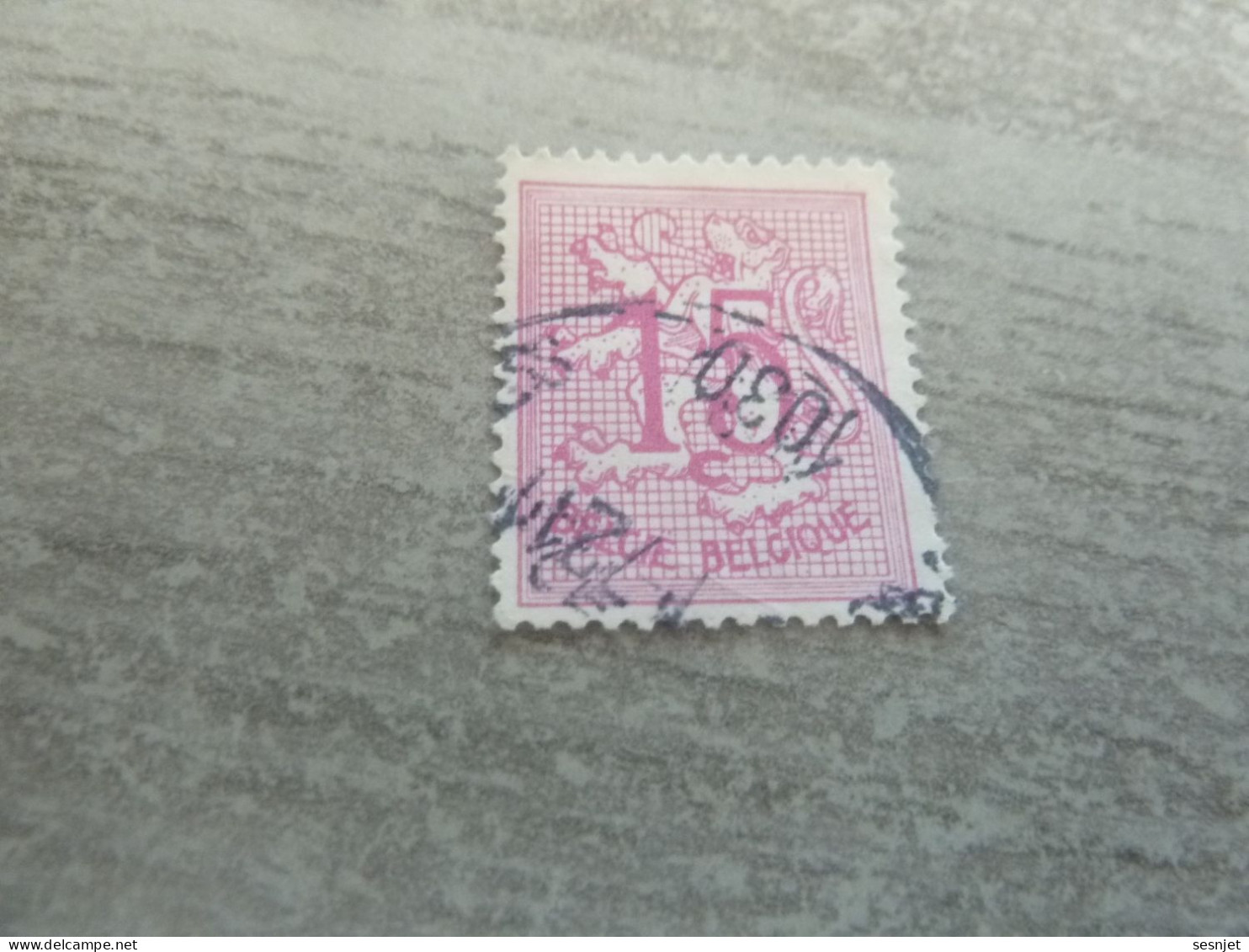 Belgique - Lion - 15c. - Rose - Oblitéré - Année 1950 - - Used Stamps